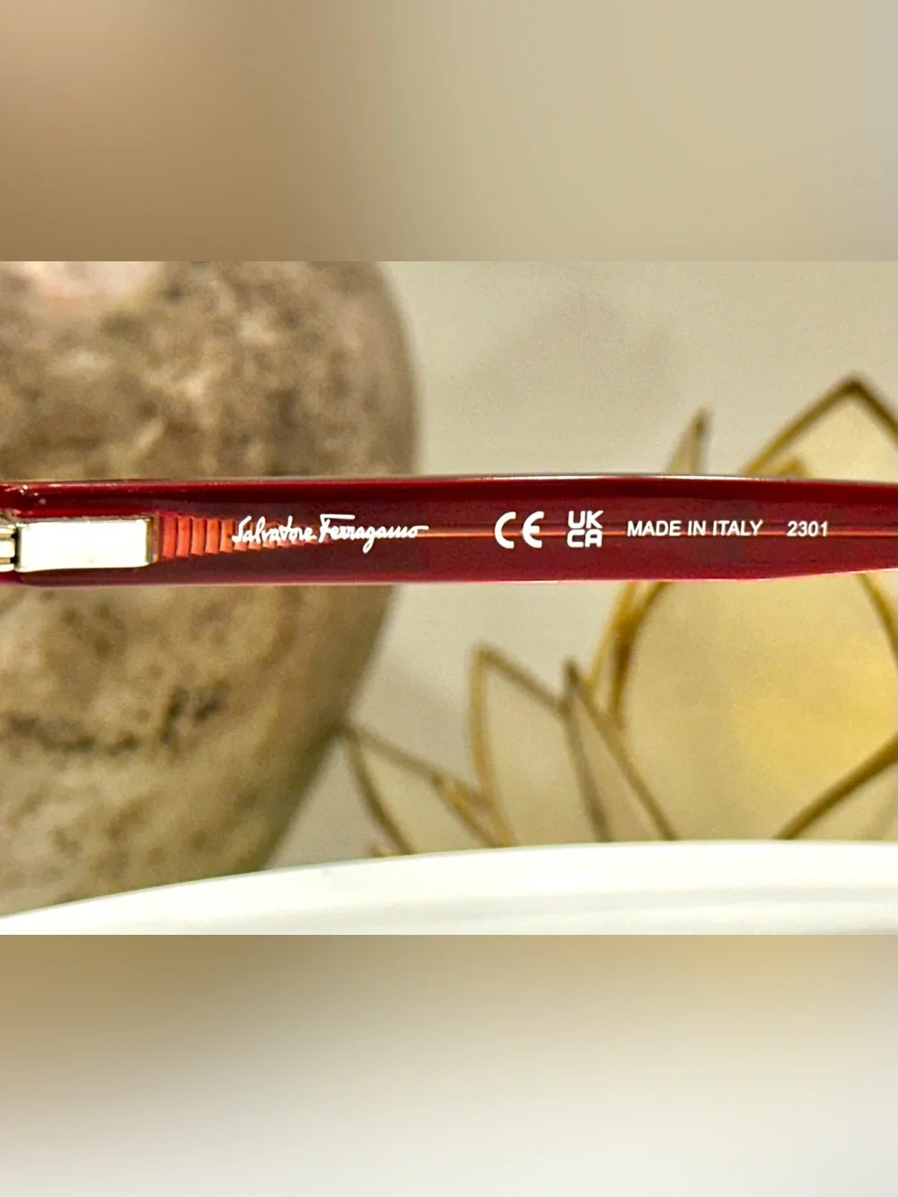 Salvatore Ferragamo SF2886 Vibrant Red Transparent Rx Eyeglass Frames EUC Italy